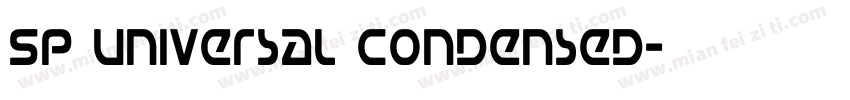 SP Universal Condensed字体转换